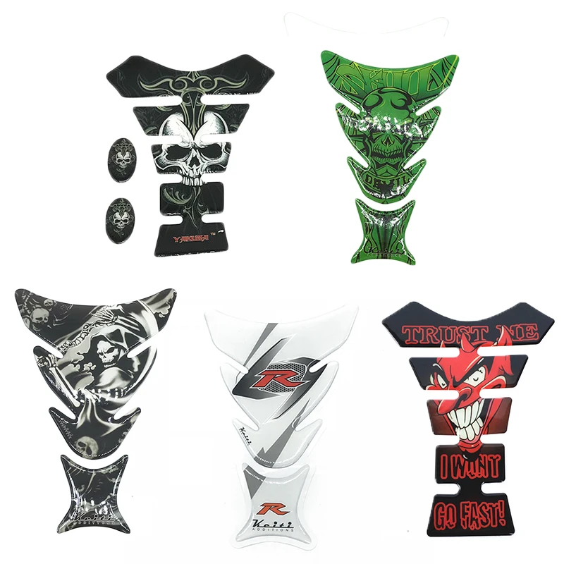 3d-наклейка с логотипом мотоцикла дьявола черепа газового масла топливного бака