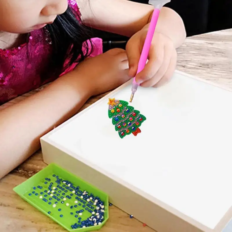 4 шт. DIY полный дрель специальная форма алмазная картина брелок Рождественская елка Лось брелок вышивка крестиком Рождественский подарок