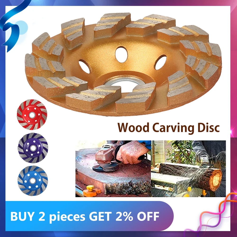 Diamond Grinding Wheel for Wood Carving, Concrete, Granite, Stone, Ceramic - Bowl Shape Grinding Cup for Power Tools image 2
