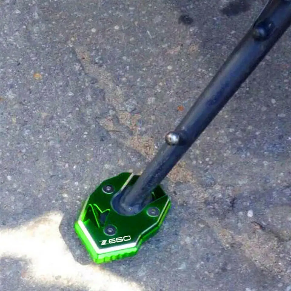 

Motorcycle Side Kickstand Stand Extension Plate For KAWASAKI Z650 2017-2020