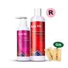 Профессиональное бразильское лечение винограда кератина + Ежедневный Шампунь для выпрямления и восстановления стойких поврежденных волос Бесплатная доставка