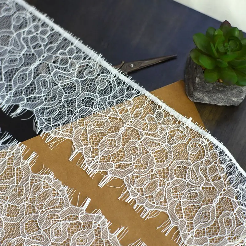 Черно-Белая Прозрачная Кружевная юбка сделай сам 3 метра рукава платье