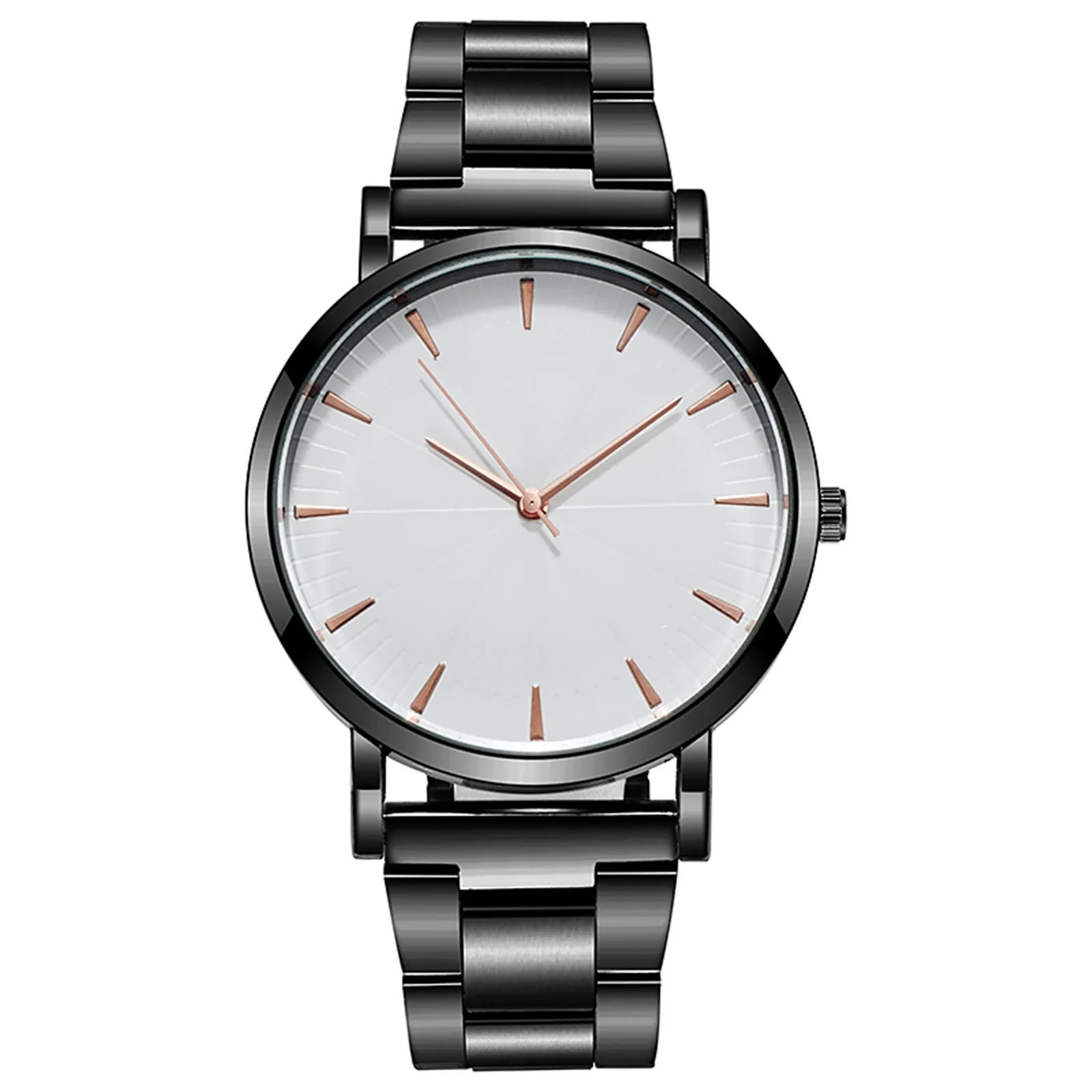 

Rose Gold Stainless Steel Watch Quartz Business Men Luxury Wristwatch New Relogio Masculino Watch Men