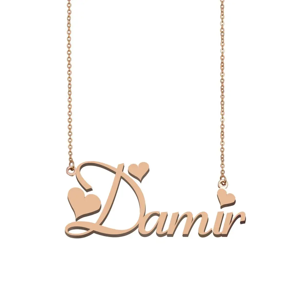 

Damir Name Necklace, Custom Name Necklace for Women Girls Best Friends Birthday Wedding Christmas Mother Days Gift