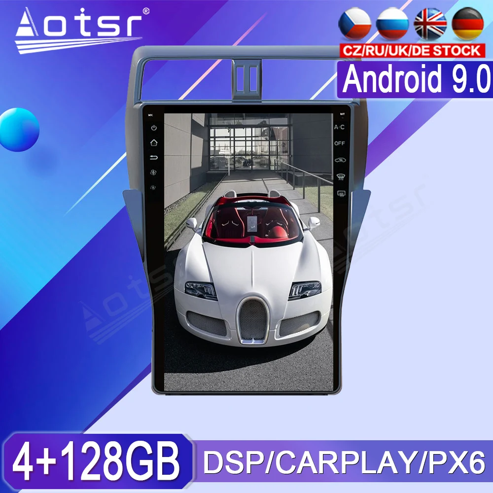 

Android Car Radio Tape Recorder Multimedia Player Stereo For Toyota Land Cruiser Prado 150 2018 - 2020 Tesla GPS Navi Head Unit