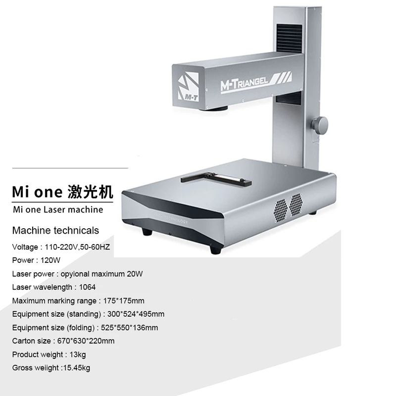 Новый мини принтер M Triangel DIY лазерный сепаратор для iPhone 12 12Promax 11 снятие заднего