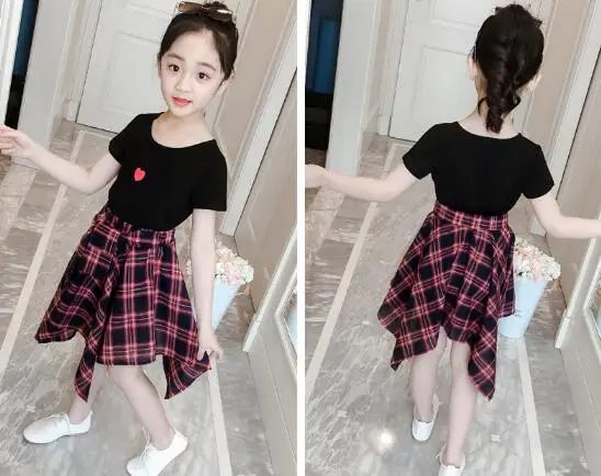 2020 комплект одежды для девочек Милая хлопковая рубашка с героями мультфильмов и