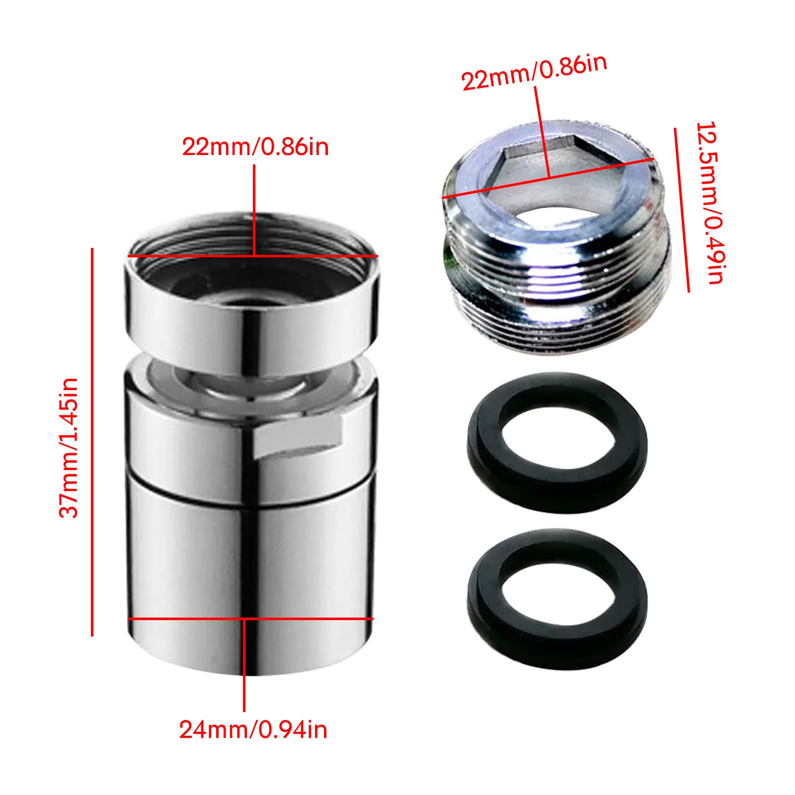 

Water Saving Tap Faucet Aerator Sprayer Attachment With 360-degree Swivel Tap Nozzle Bathroom Hardware For Home Kitchen Supplies