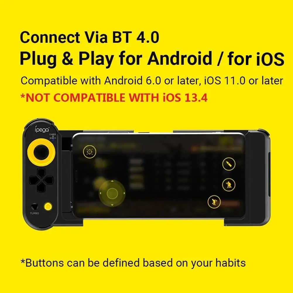 Bluetooth игровой контроллер Телескопический беспроводной мобильный геймпад для