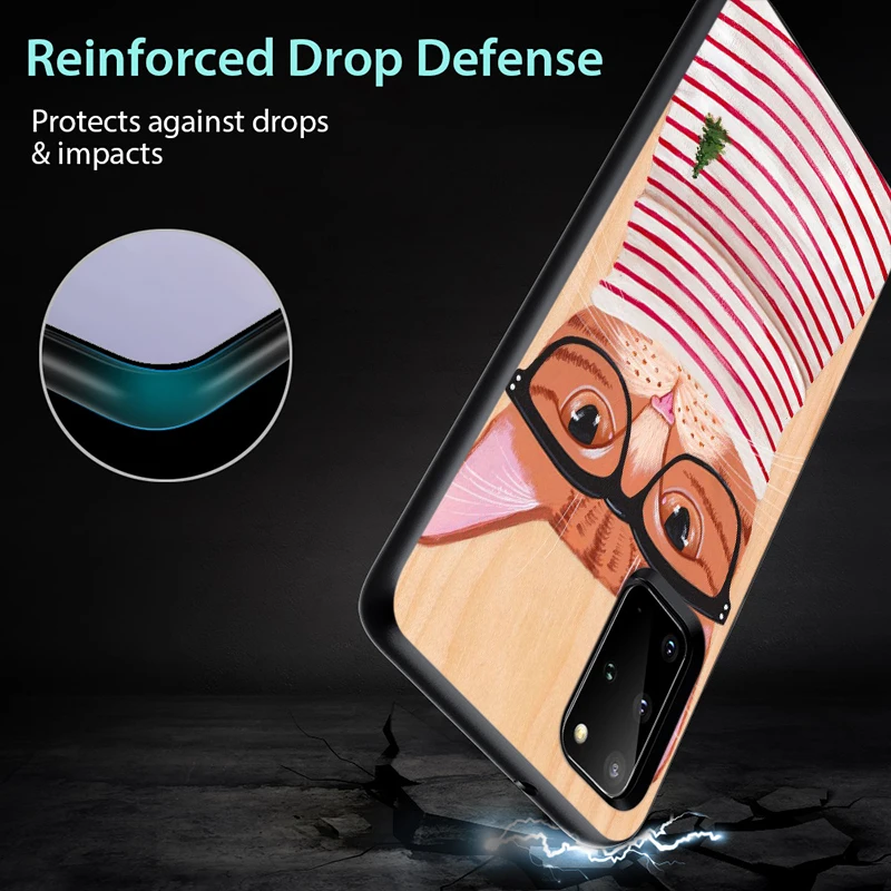

Milk Drink Bottle Cat for Samsung Galaxy S21 S20 FE Ultra S10 S10e S9 S8 S7 S6 Plus Lite Edge Black Phone Case