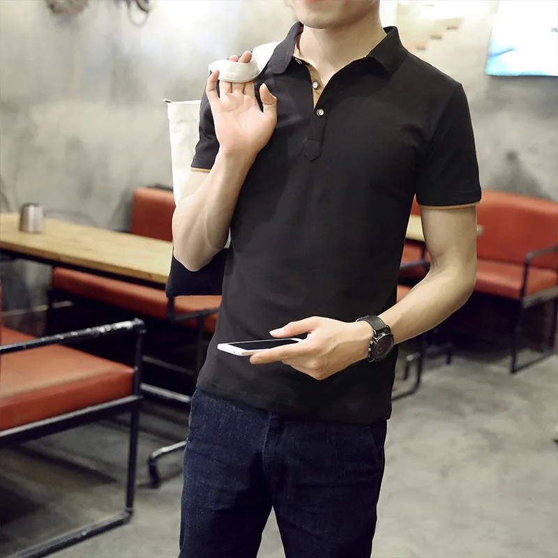 

L- short-sleeved tailor-made loose five-point sleeve T-shirt