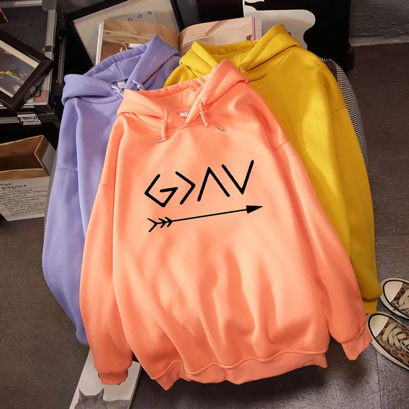 Милые толстовки для женщин свитшоты с капюшоном забавным принтом стрелы пуловер