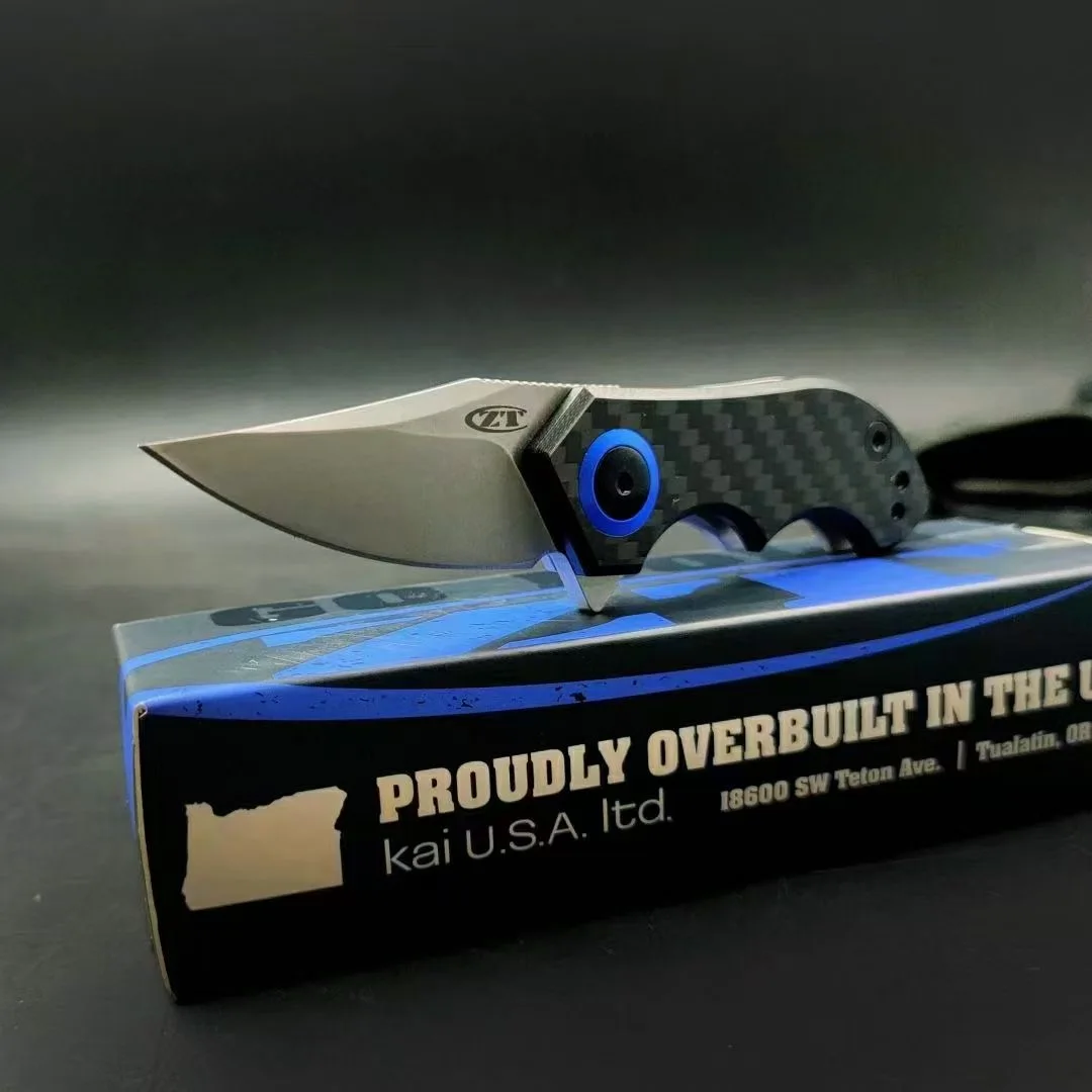 Складной нож ZT0022 карманный клинок из углеродного волокна с ручкой со стальным