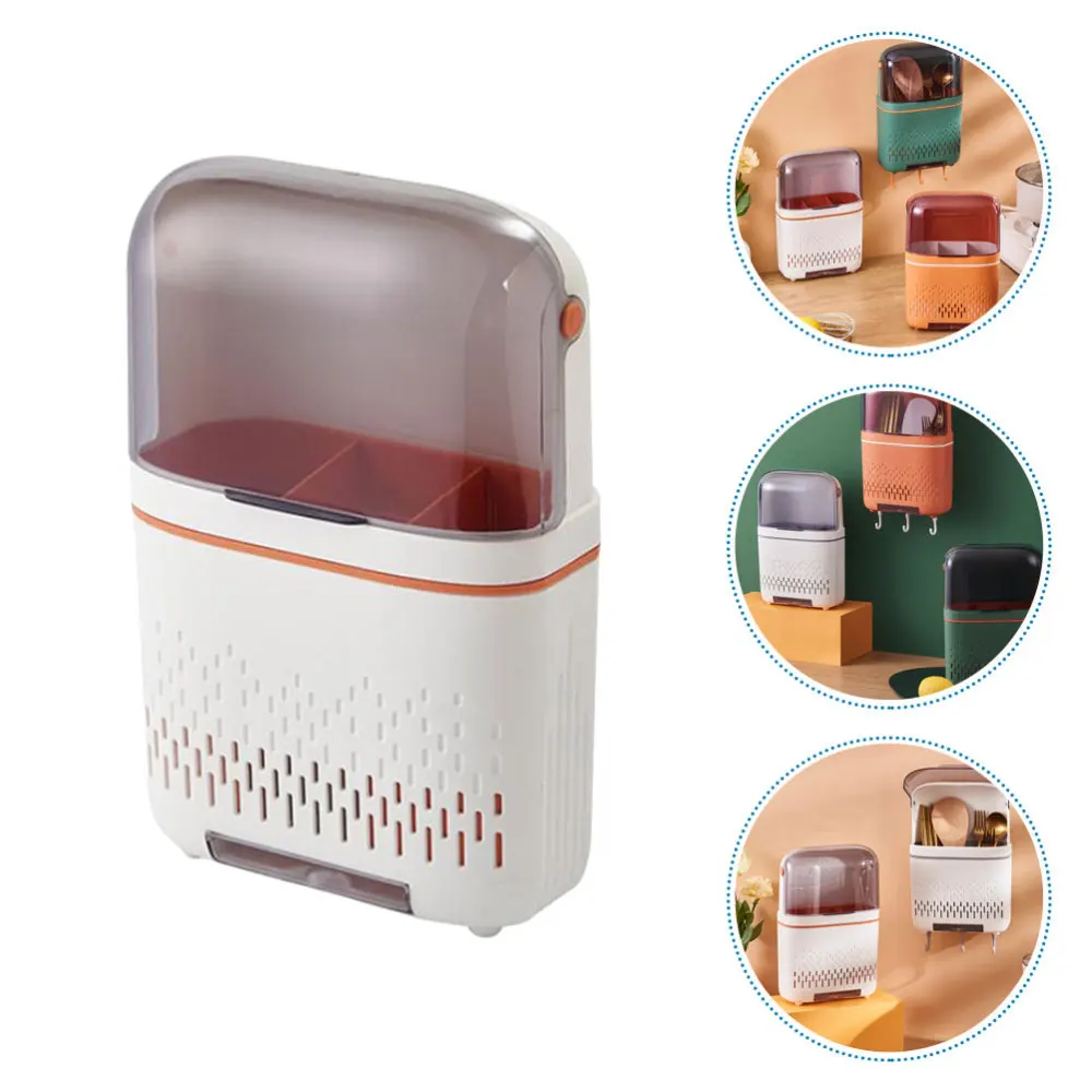 

1Pc Kitchen Flatware Storage Cage Pantry Chopsticker Case White