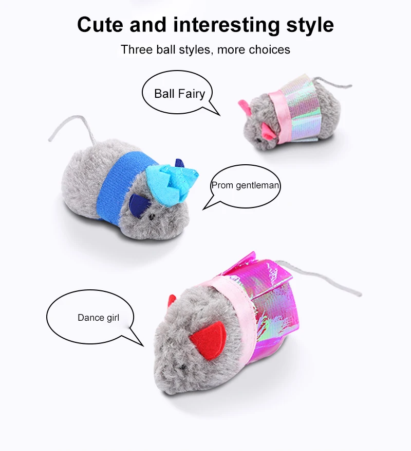 Красочные мини-игрушки для кошек плюшевые искусственные мышки игрушки котят