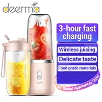 deerma nu05 portable electric juicer 400ml wireless automatic multipurpose mini usb rechargable juice cup blender cut mixer