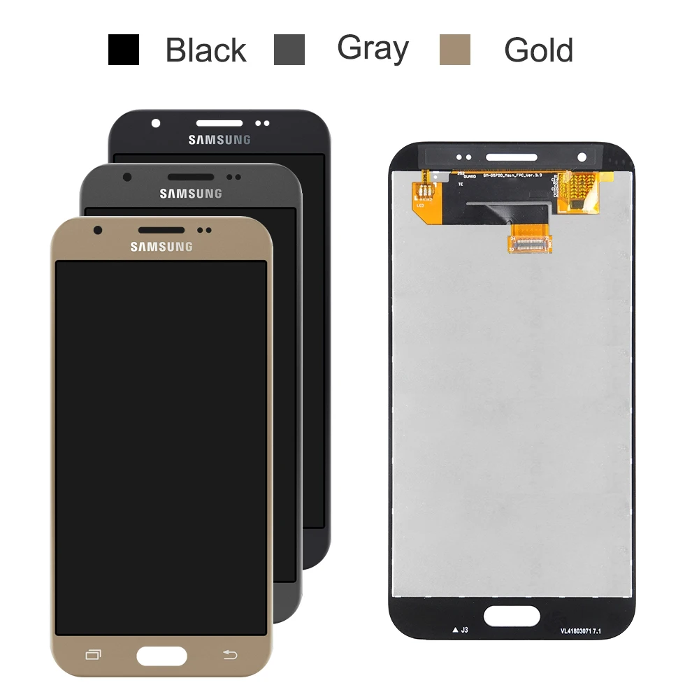 J327 ЖК дисплей для SAMSUNG Galaxy J3 Prime с сенсорным экраном замены Samsung J327P J327T J327V