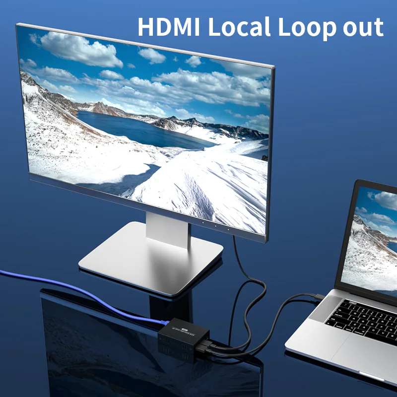 200 м HDMI KVM-удлинитель по IP RJ45 UTP/STP Ethernet 1080P USB-удлинитель cat5e/6 через UTP/TCP Поддержка USB