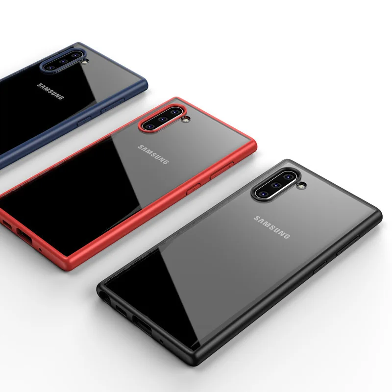 Чехол для Samsung Galaxy Note 10 + Pro ультратонкий Гибридный чехол телефона из прозрачного