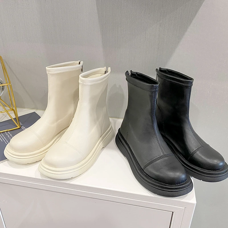 

Сетчатые красные британские одноботинки Martin осень-зима новые модные женские тонкие короткие сапоги на толстом каблуке с круглым носком