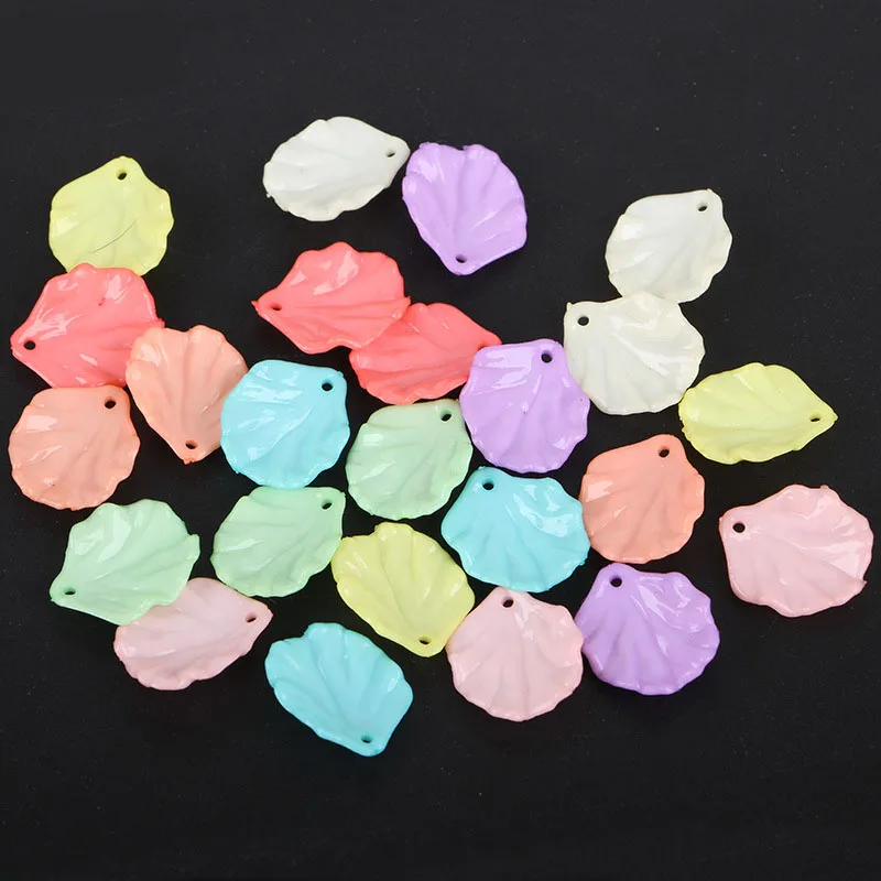 50 шт. Простые Модные Акриловые бусины DIY Творческий Овощной листья свободные