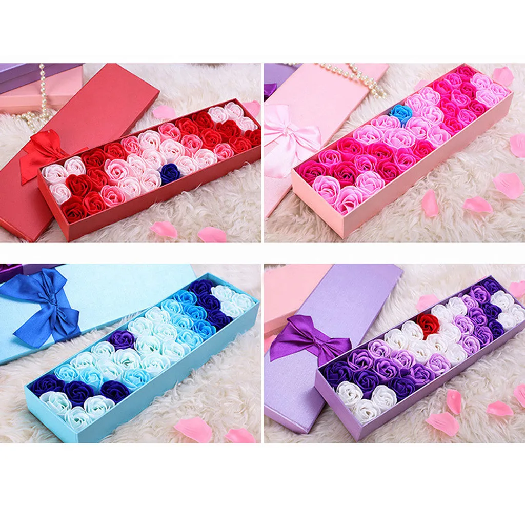Мыло сделай сам на День святого Валентина Подарочная коробка розы свадебный