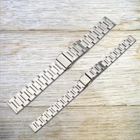12mm 14mm 16mm 18mm 20mm stainless steel watch band strap bracelet watchband butterfly clasps silver buckle