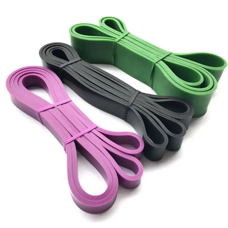 

Strong Resistance Bands Loop Heavy Duty Exercise Sport Fitness Equipment Strength Training Latex Yoga Tension Belt Random Colors