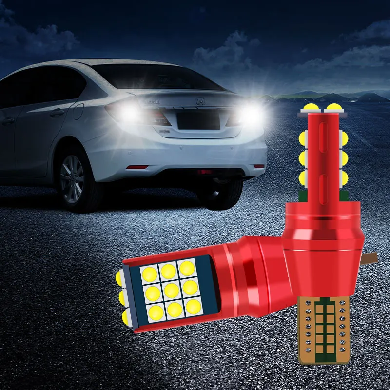 2X LED Car Reverse Lights Rear Light 12V T15 Type Tail Bulb Lamp Daytime Running Signal Glowing Working | Автомобили и мотоциклы