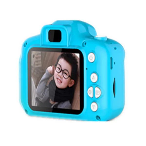 Blue 13MP 2 дюймов HD ЖК-дисплей Kinder цифровой видеокамерой 4X записывающая видеокамера с масштабированием свободного кроя в подарок - Цвет: Blue