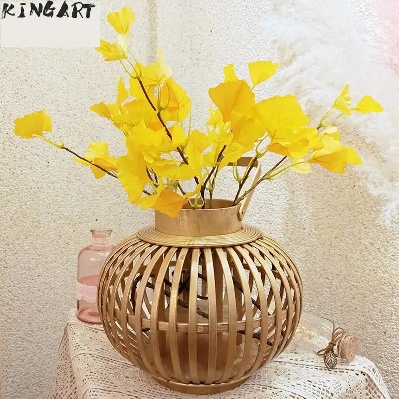 Винтажный Ретро подсвечник декоративный античный деревянный бамбуковый