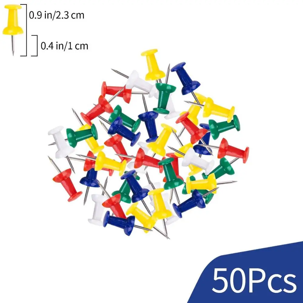 

Binder Paper Clips Push Pins Set, Includes 100pcs Paper Clips, 50pcs Push Pin, 10pcs Binder Clip, 12g Rubber Band Office A6036