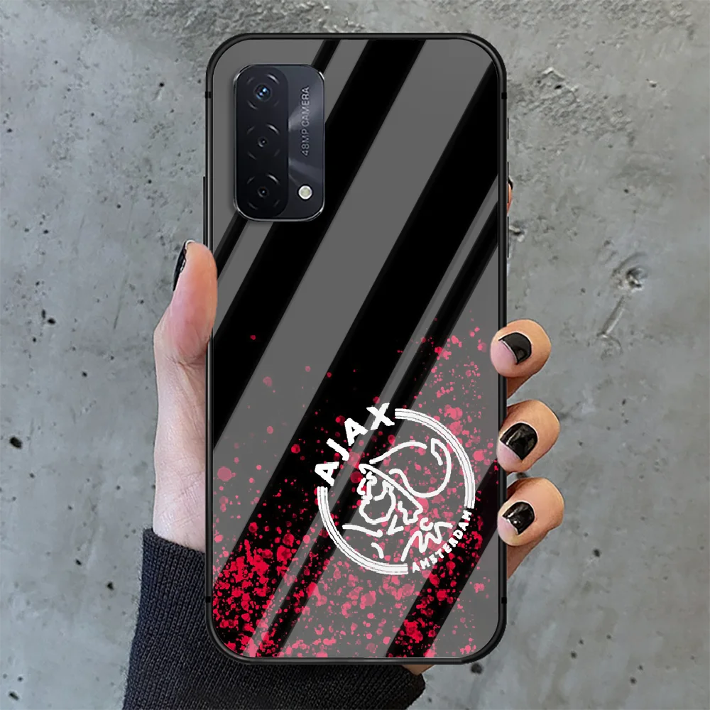 

Football Ajax Team Phone Tempered Glass Case Cover For oppo realme find a x c xt gt 2 53 3 6 7 50 11 i Pro 4g 5g Trend Pretty