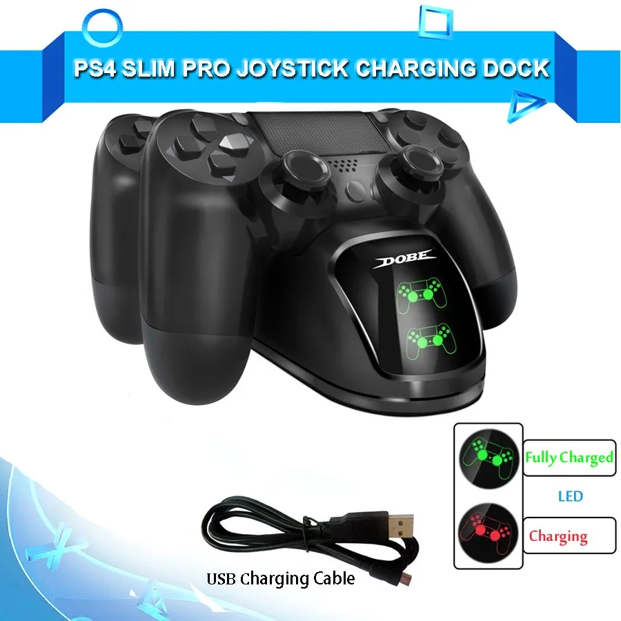 Зарядное устройство для контроллера PS4, док-станция для зарядки с USB, зарядная станция DualShock 4 для sony PS4/PS4 Slim/PS4 Pro