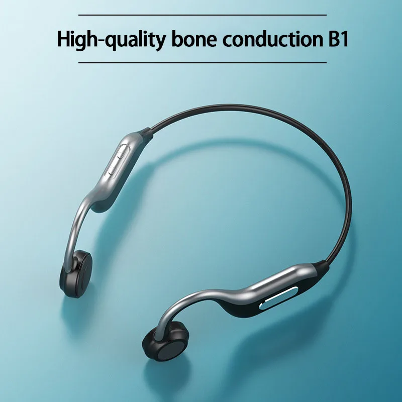 

Беспроводные Bluetooth-наушники FMJ B1 с костной проводимостью, спортивные водонепроницаемые Игровые наушники с костным сенсором, с памятью 8 Гб