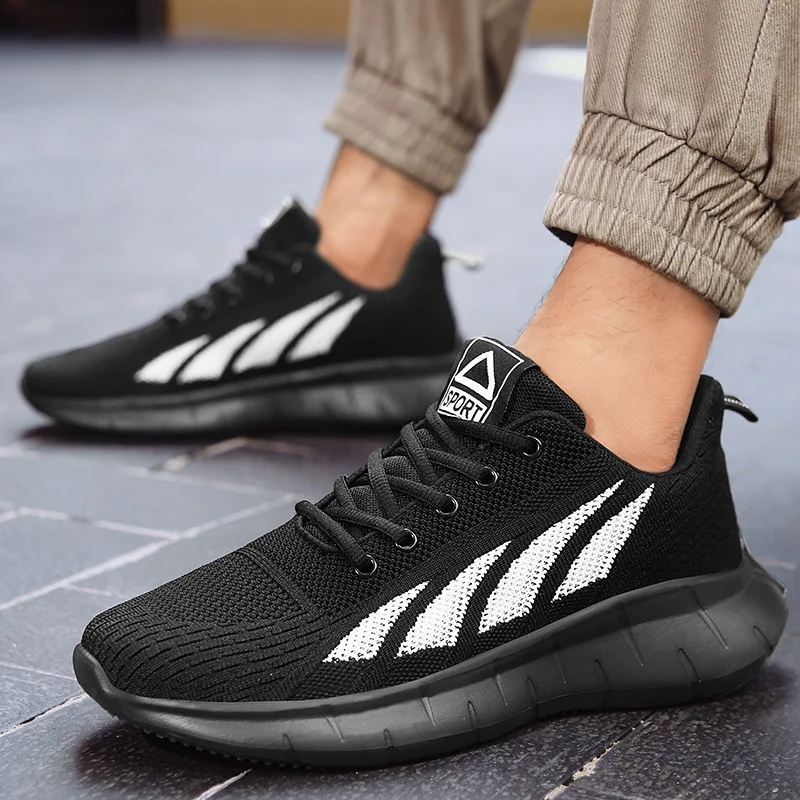 

Plus Size Summer Mens Sneakers Breathable Mesh Casual Shoes Men Anti-slip Sports Cushioning Male Footwear Comfortable Trainers