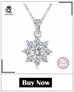 ORSA JEWELS модное 925 пробы серебряное круглое ожерелье с подвеской s 44 см для женщин Настоящее серебряное ожерелье ювелирный подарок SN04