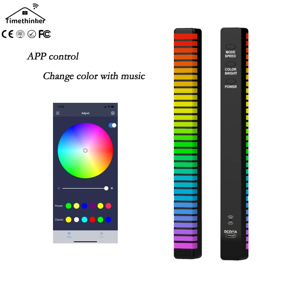 

RGB-подсветильник ка для автомобиля с голосовой активацией