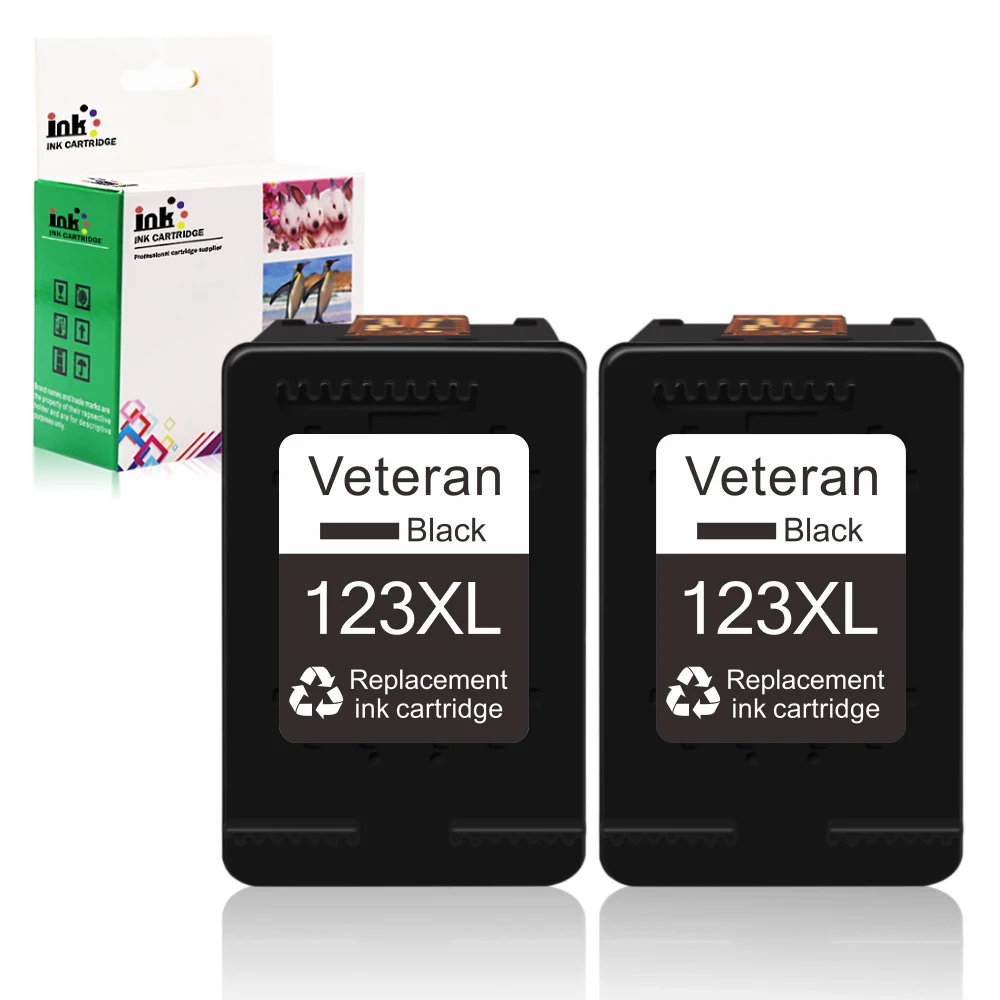 

Картридж Veteran 123XL с черными чернилами для замены картриджа hp 123 hp 123 xl Deskjet 1110 2130 2132 2133 2134 3630 3632 3637