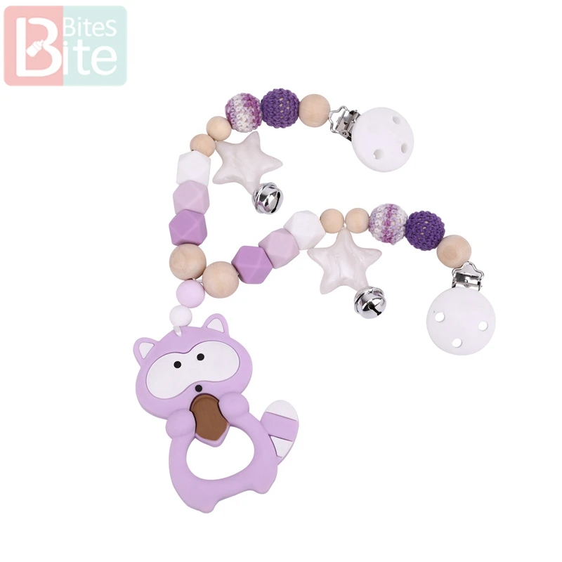 1 шт. детский деревянный зубопрорезыватель соска-пустышка с цепочкой буковое