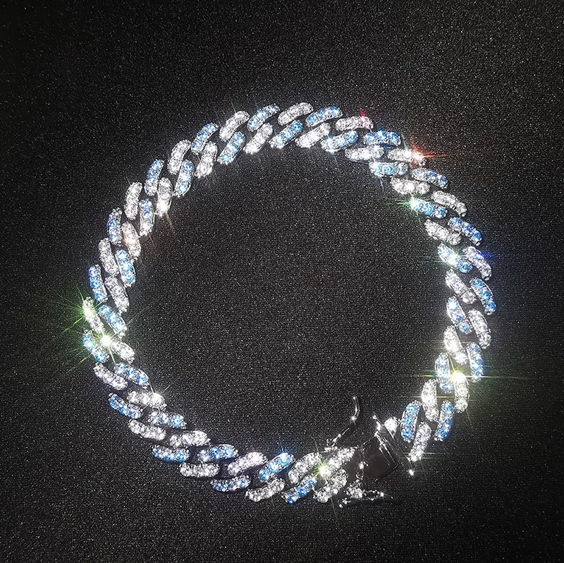 1"-20" AAA+ кубический цирконий вымощенный Bling Iced Out кубинская Снаряженная цепочка с цепочкой для мужчин и женщин хип-хоп рэппер ювелирные изделия