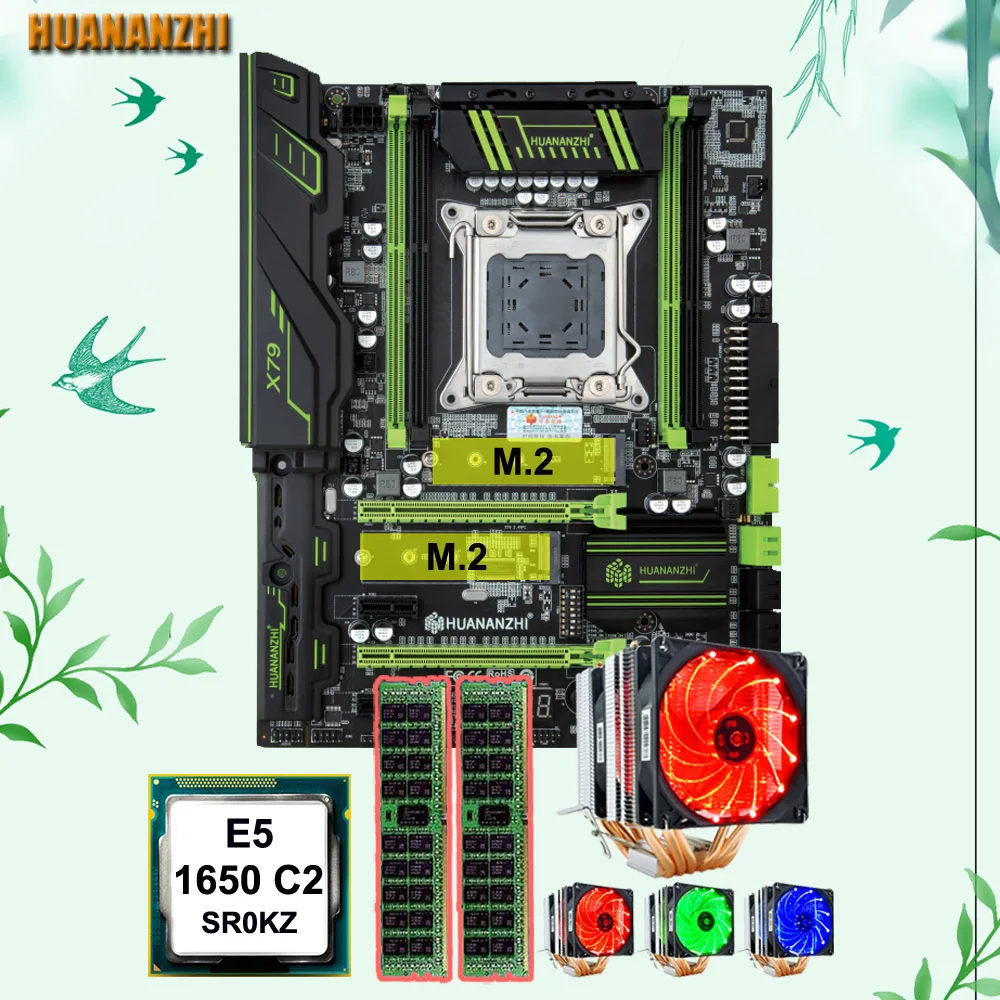 HUANANZHI X79 материнская плата для компьютера игровой комбинированный M.2 Слоты ЦП Xeon E5