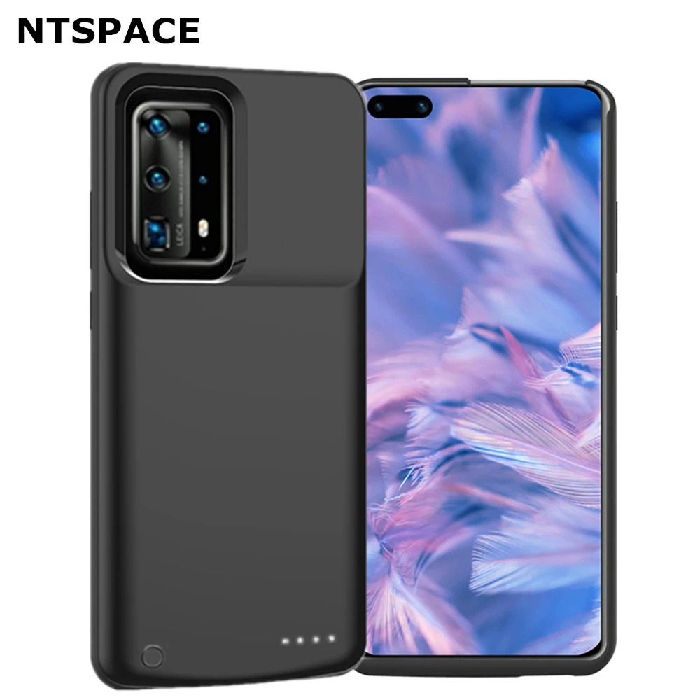 

NTSPACE Battery Charger Cases for Huawei P40 Pro Battery Case 6800mAh External Power Bank Cover for Huawei P40 Charging Case