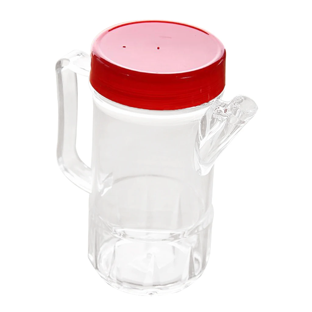 

2x Acrylic Olive Oil & Vinegar Bottles 500ml/380ml Large Capacity Cooking