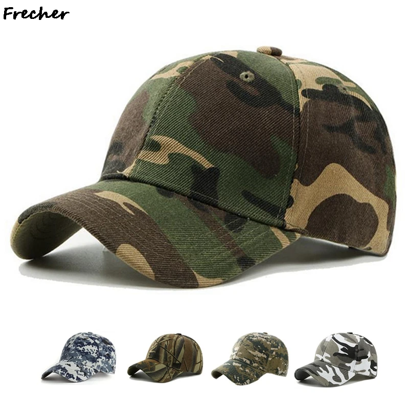 

2021 Cotton Camo Baseball Cap For Men Snapback Hats Casual Dad Bone Camouflage Caps Army Tactical Cap Trucker Hat Casquette