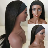 100 human hair wigs for women headband wig glueless brazilian bone straight human hair wig 28 30 inch cheap black virgin hair