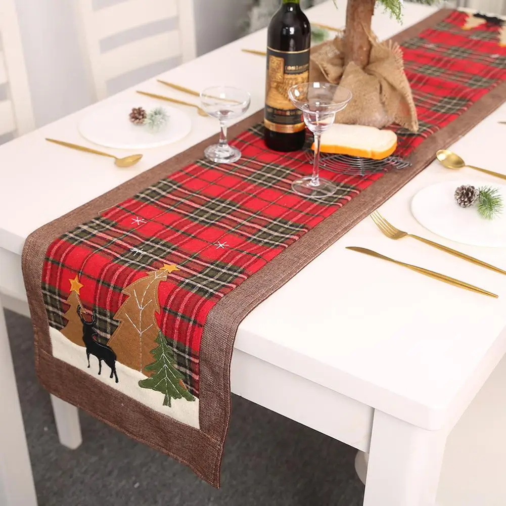 

Christmas Heat Insulation Pad Glove Table Runner Wine Bottle Cover Tree Skirt