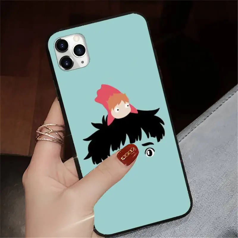 

japan Anime Ponyo on the Cliff Phone Case for iPhone 11 12 pro XS MAX 8 7 6 6S Plus X 5S SE 2020 XR