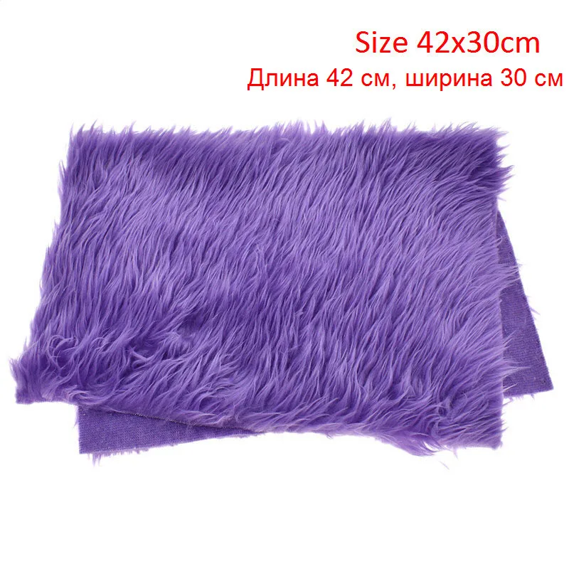 Искусственная плюшевая ткань Chzimade A3 из искусственного лисьего меха 42x30 мм для