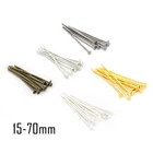 200 шт. 20 30 35 40 45 50 60 65 70 мм металлическая плоская шпилька для самостоятельного изготовления ювелирных изделий, фурнитура, аксессуары оптом